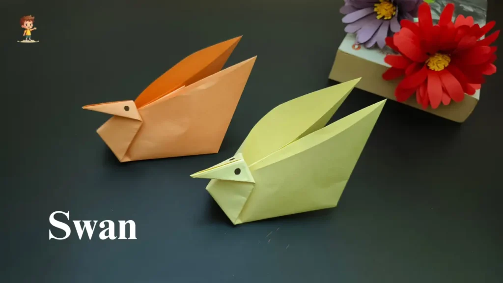 Easy Swan Origami Tutorial for Beginners- Craftoon hub