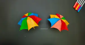 Colorful Umbrella Craft for Preschool Kids- Craftoon hub