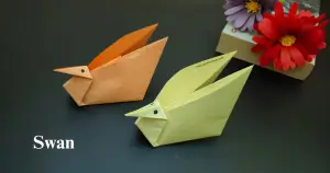 Easy Swan Origami Tutorial for Beginners- Craftoon hub