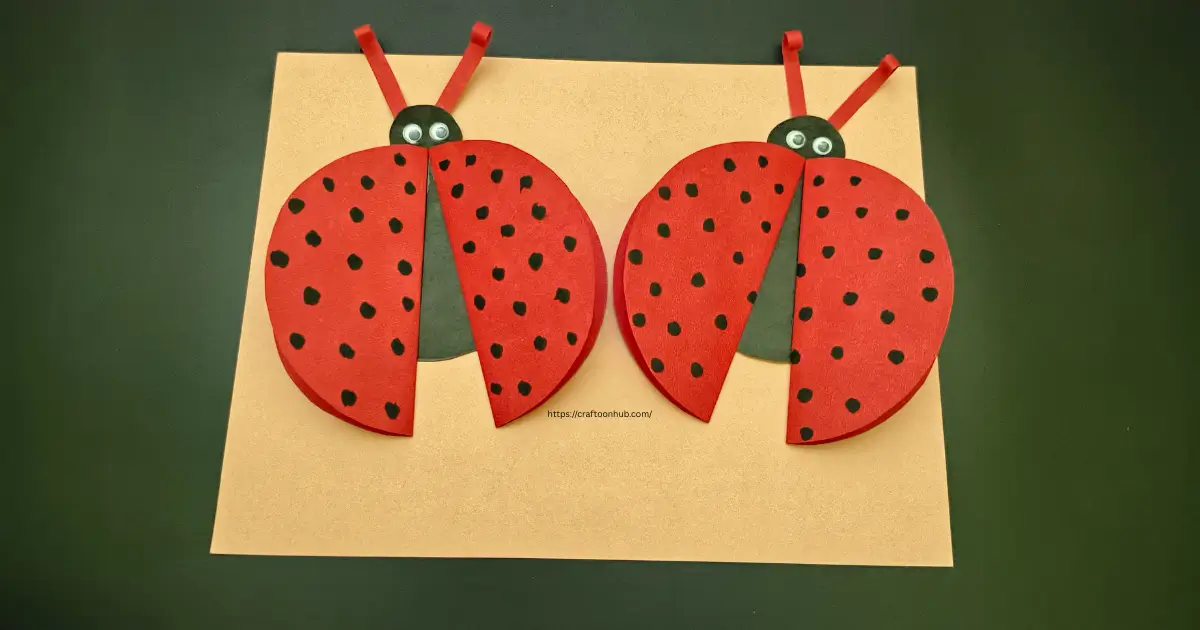 Easy Paper Ladybird Craft for Kids to Make at Home